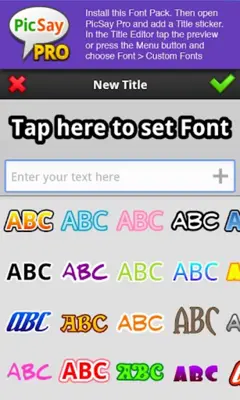 Font Pack Kimberly Geswein - A android App screenshot 0